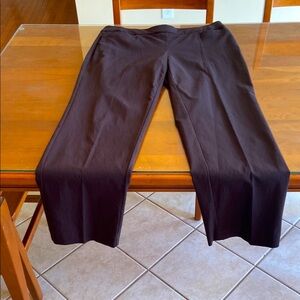 Very Flattering Deep Brown Women’s Pants. Slimming, Hidden Elastic Waist. New!